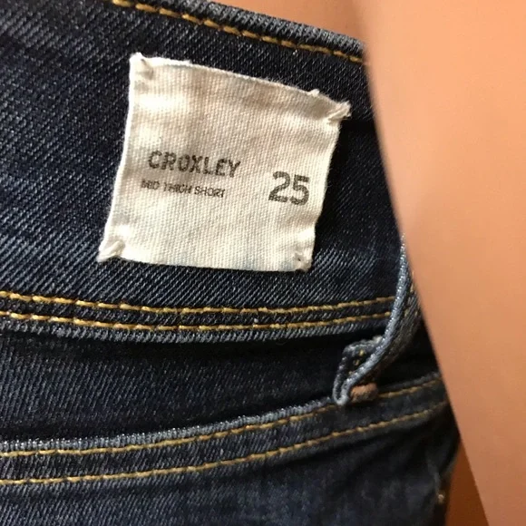 HUDSON Croxley Mid Thigh Short-Blue-Size 25 -Good Condition - Picture 13 of 16